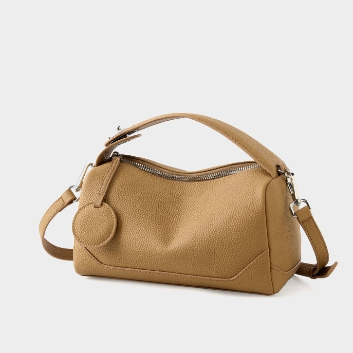 Boston-Tasche aus echtem Leder für Damen