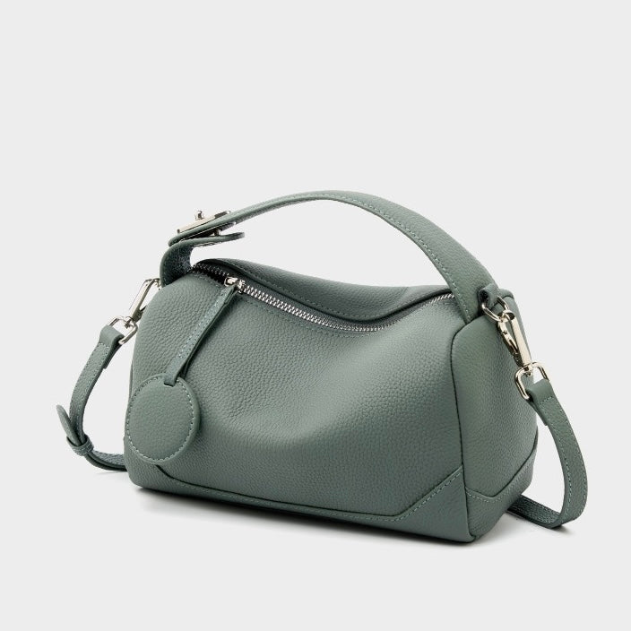 Boston-Tasche aus echtem Leder für Damen