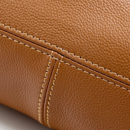 Geflügelte Tragetasche aus echtem Leder für Damen – Minimalistische Pendlertasche mit großem Fassungsvermögen