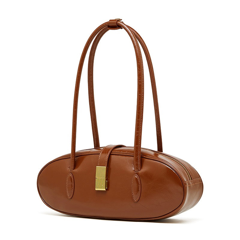 Veloisse Rabbit Women's Top Grain Cowhide Single Shoulder Handheld Baguette Bag – VELOISSE
