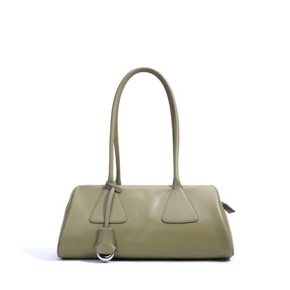 Frühling Sommer Französisch Stil Echtleder Kissen Schulter Baguette Tasche
