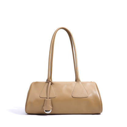 Frühling Sommer Französisch Stil Echtleder Kissen Schulter Baguette Tasche