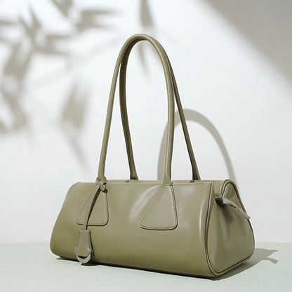 Frühling Sommer Französisch Stil Echtleder Kissen Schulter Baguette Tasche