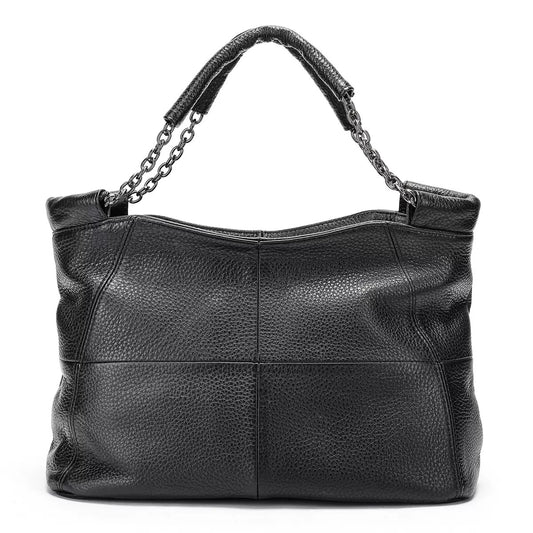 Luxury Chain Genuine Leather Handheld & Single-Shoulder Tote