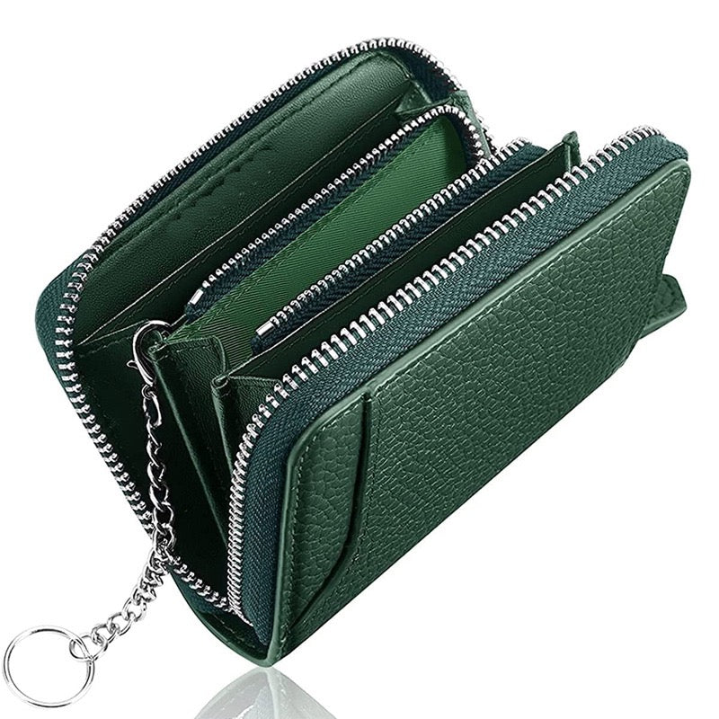 Dompet Kulit Pelbagai Kad Abadi dengan Ruang Wang Tunai