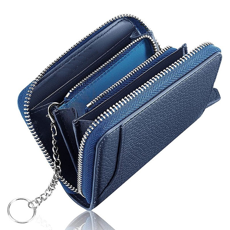 Dompet Kulit Pelbagai Kad Abadi dengan Ruang Wang Tunai