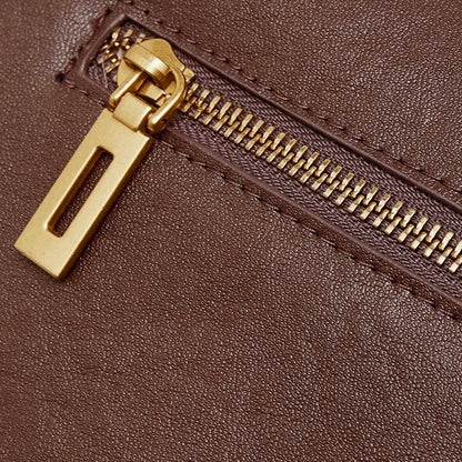 Bolso bandolera Aurelia de cuero genuino para mujer