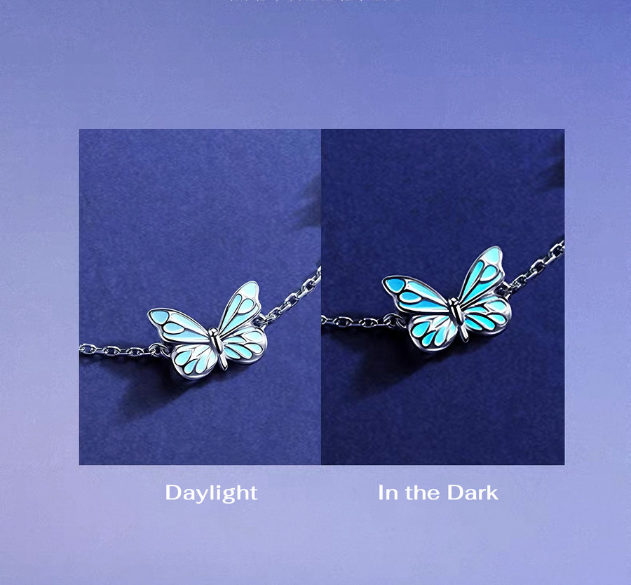 Pulsera Mariposa Azul Sueño Luminoso