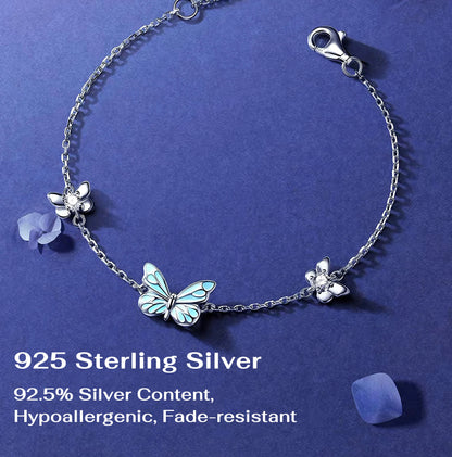 Luminous Dream Blue Butterfly Jewelry Bundle