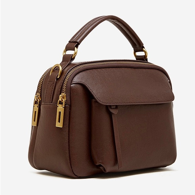 Bolso bandolera Aurelia de cuero genuino para mujer