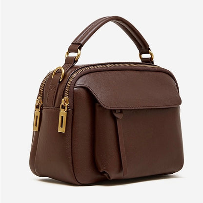 Bolso bandolera Aurelia de cuero genuino para mujer