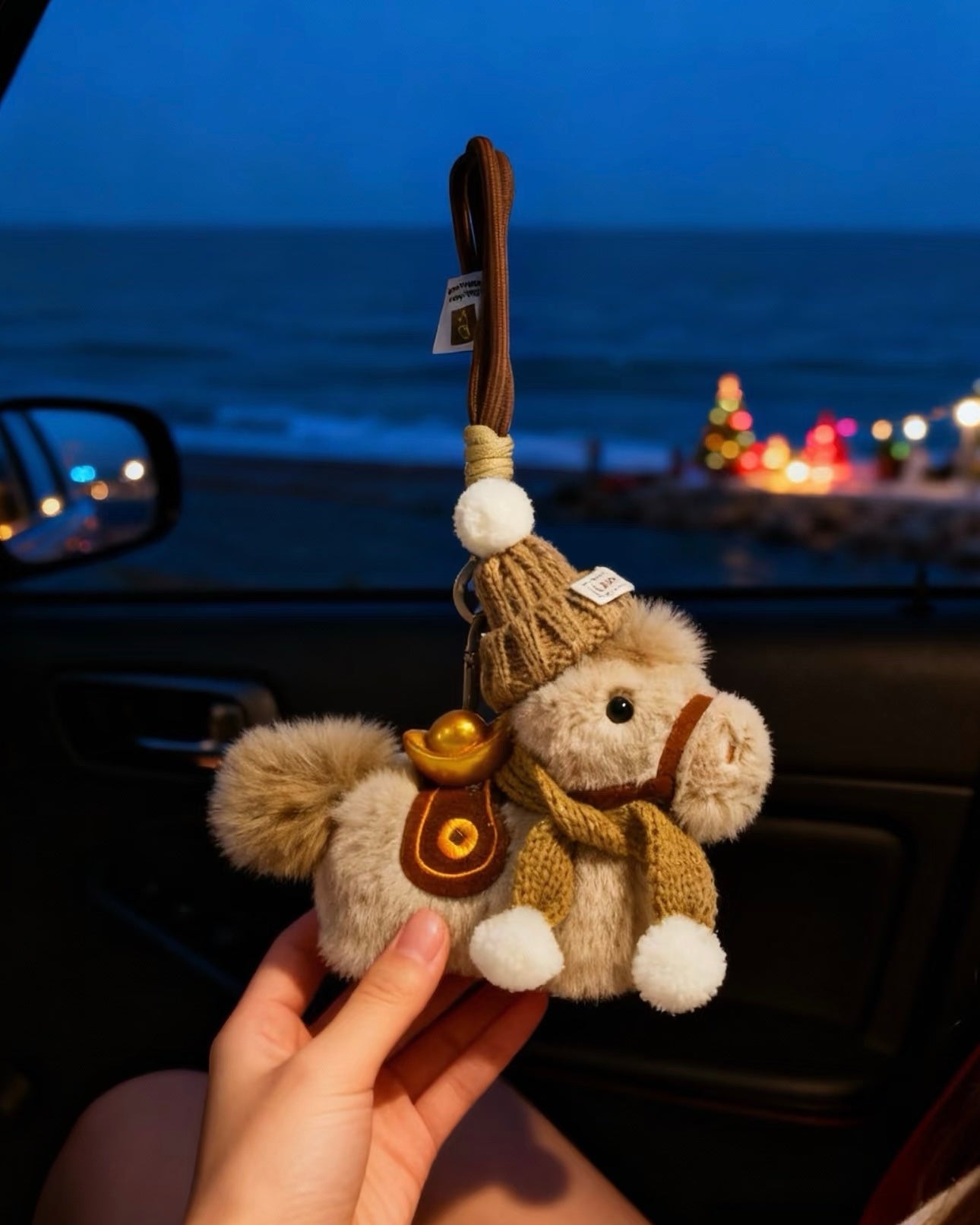Cozy Holiday Pony Plush Charm – VELOISSE