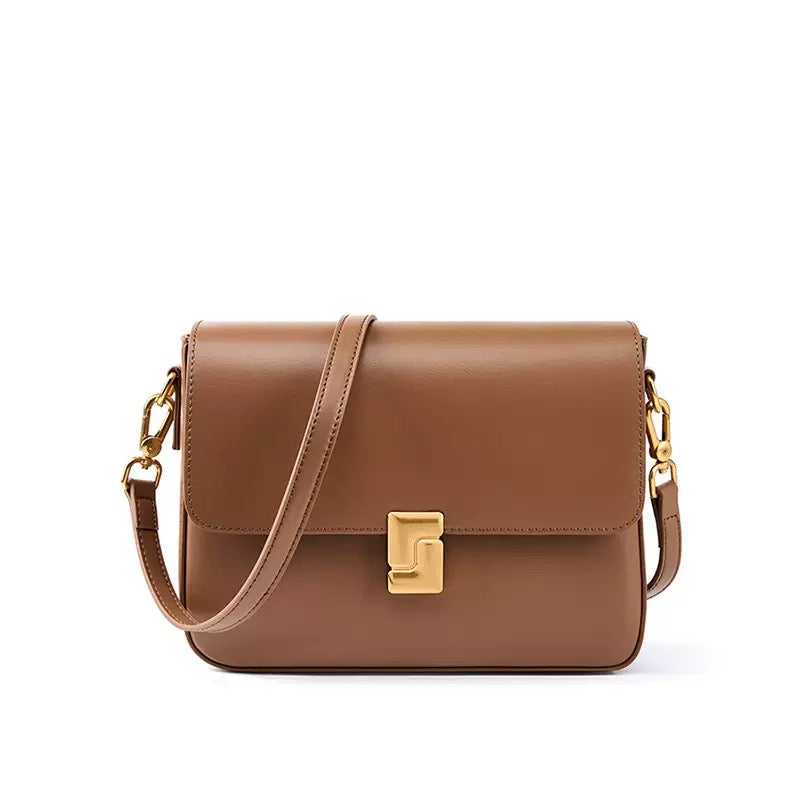 Women’s Genuine Leather Daily Commuter Shoulder Box Bag