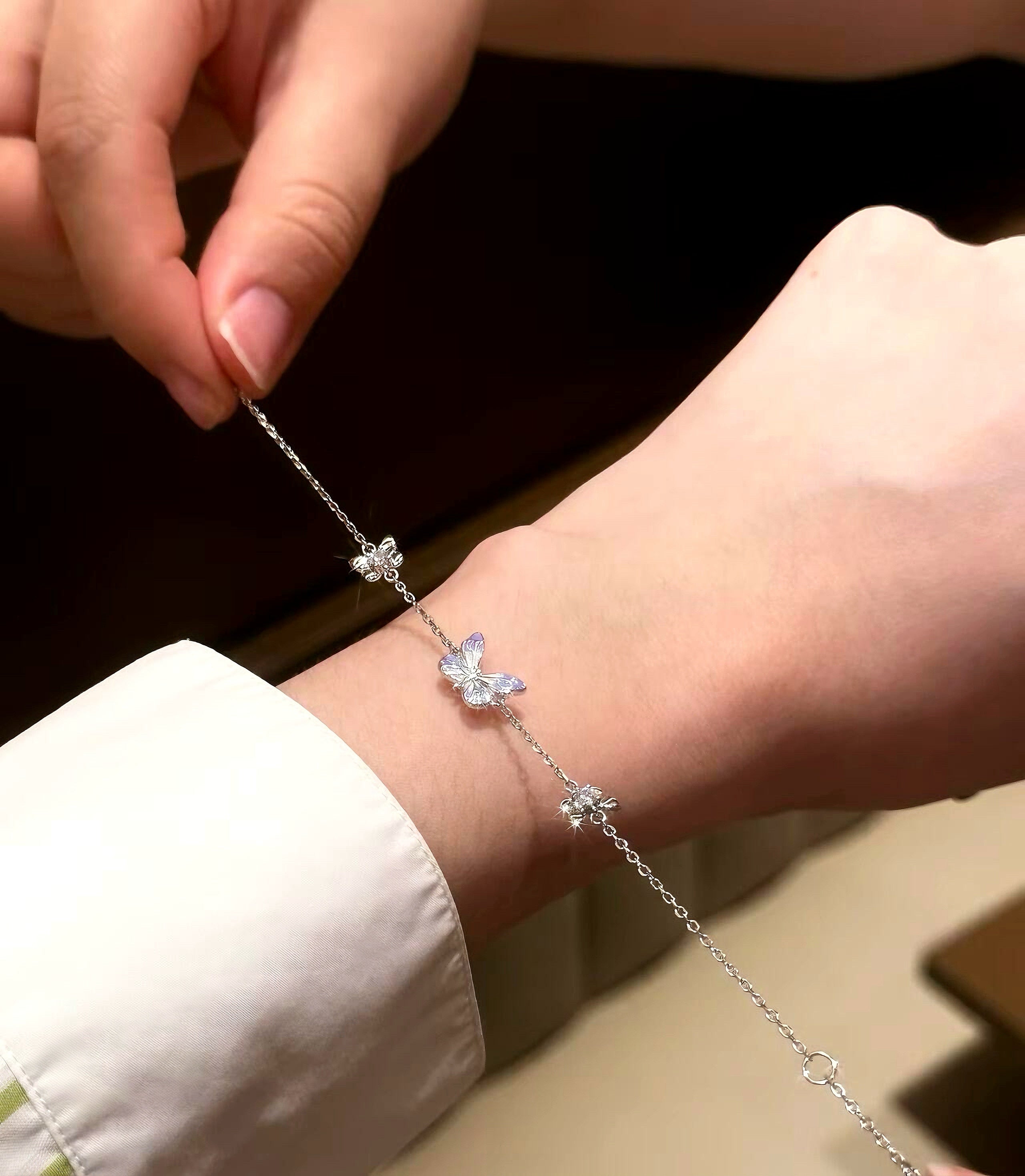VELOISSE ルミナスドリーム バタフライ ブレスレット ルミナスドリーム ブルー バタフライ ブレスレット – VELOISSE