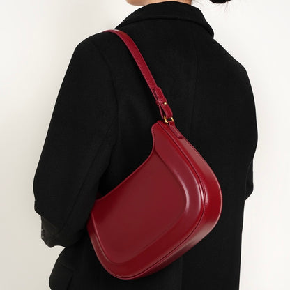Vintage-Umhängetasche aus echtem Leder für Damen