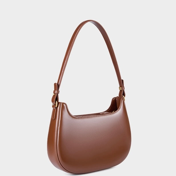 Vintage-Umhängetasche aus echtem Leder für Damen