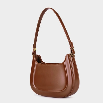 Vintage-Umhängetasche aus echtem Leder für Damen