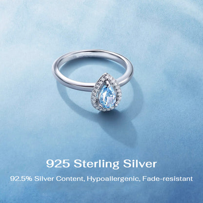 قلادة دمعة حورية البحر الزرقاء المحيطية