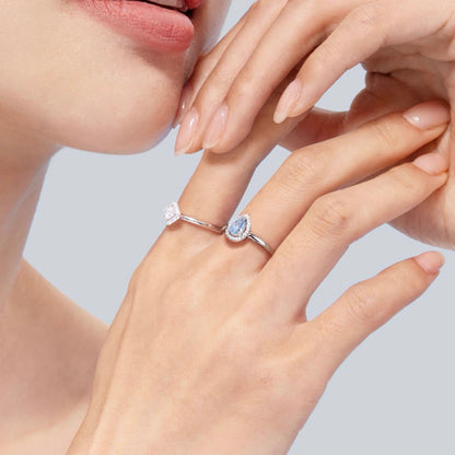 قلادة دمعة حورية البحر الزرقاء المحيطية