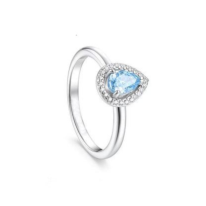 قلادة دمعة حورية البحر الزرقاء المحيطية