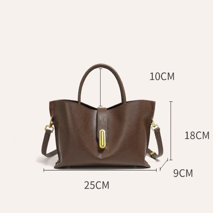 Niche Commuter Crossbody Tote aus echtem Rindsleder für Damen