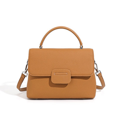 Minimalist Top-Grain Cowhide Handheld Envelope Crossbody Bag
