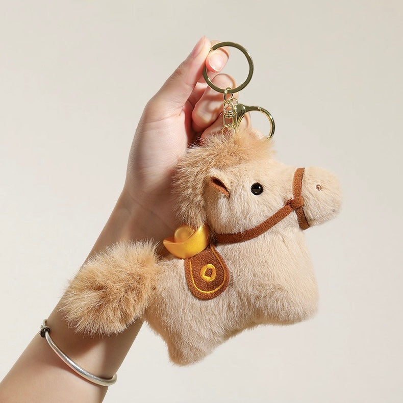 Cozy Holiday Pony Plush Charm – VELOISSE