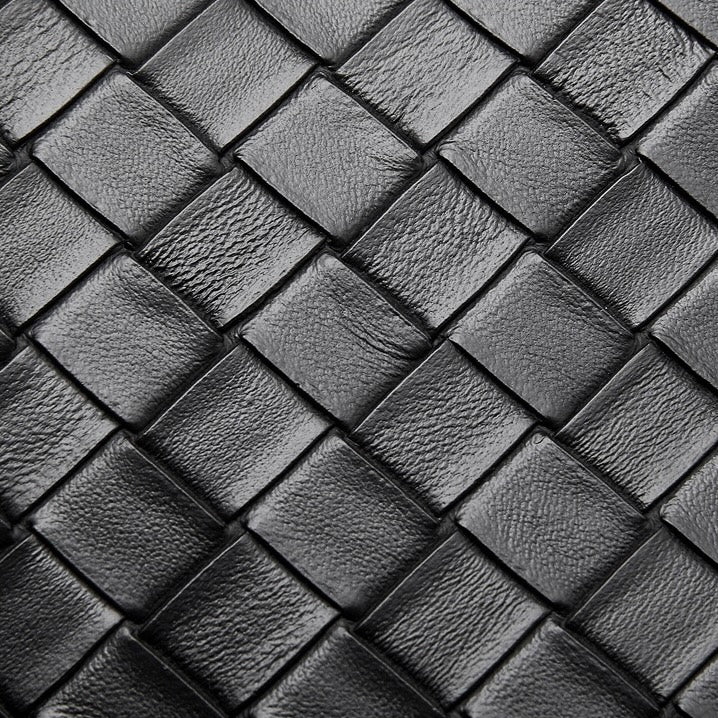 Bolso tejido de cuero genuino Aura para mujer