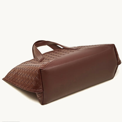 Bolso tejido de cuero genuino Aura para mujer