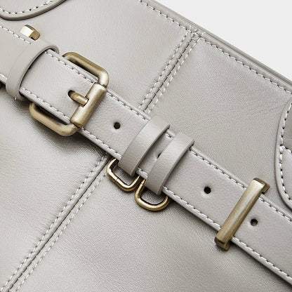 Bolso Tote con Cinturón de Cuero Genuino Ash Etéreo para Mujer