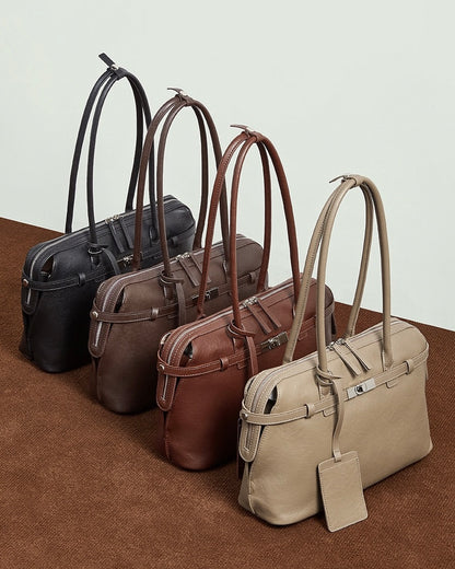 Bolso Tote Estructurado de Cuero Genuino Eclipse para Mujer