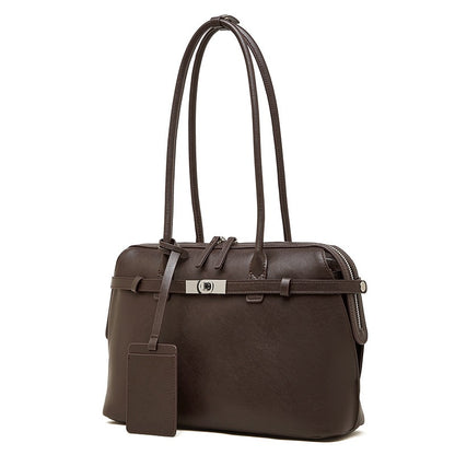 Bolso Tote Estructurado de Cuero Genuino Eclipse para Mujer