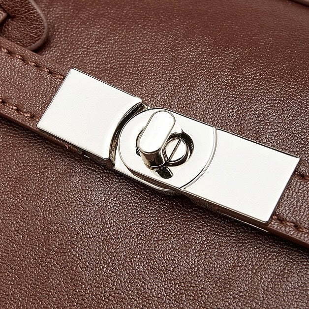 Bolso Tote Estructurado de Cuero Genuino Eclipse para Mujer