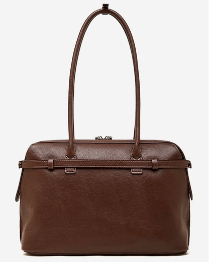 Bolso Tote Estructurado de Cuero Genuino Eclipse para Mujer