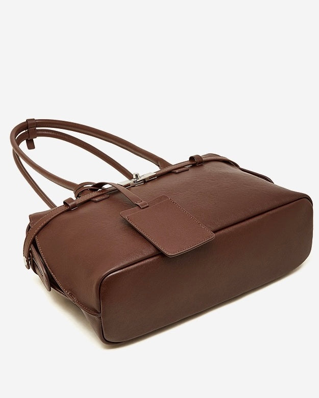 Bolso Tote Estructurado de Cuero Genuino Eclipse para Mujer