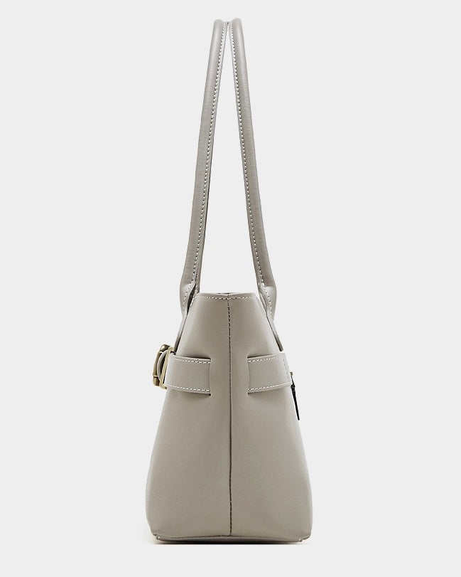 Bolso Tote con Cinturón de Cuero Genuino Ash Etéreo para Mujer