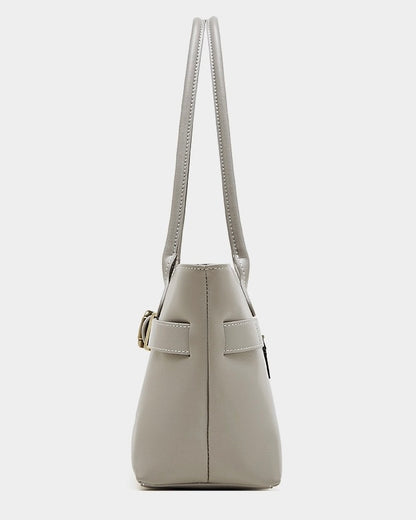 Bolso Tote con Cinturón de Cuero Genuino Ash Etéreo para Mujer