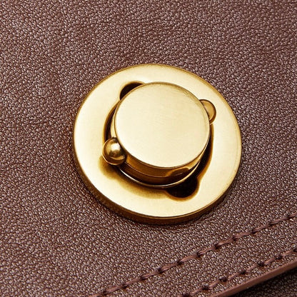 Bolso bandolera cruzado para mujer Eclipse Ash de cuero genuino con hebilla