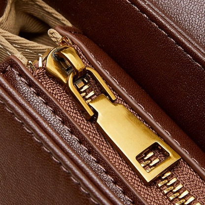 Bolso bandolera cruzado para mujer Eclipse Ash de cuero genuino con hebilla