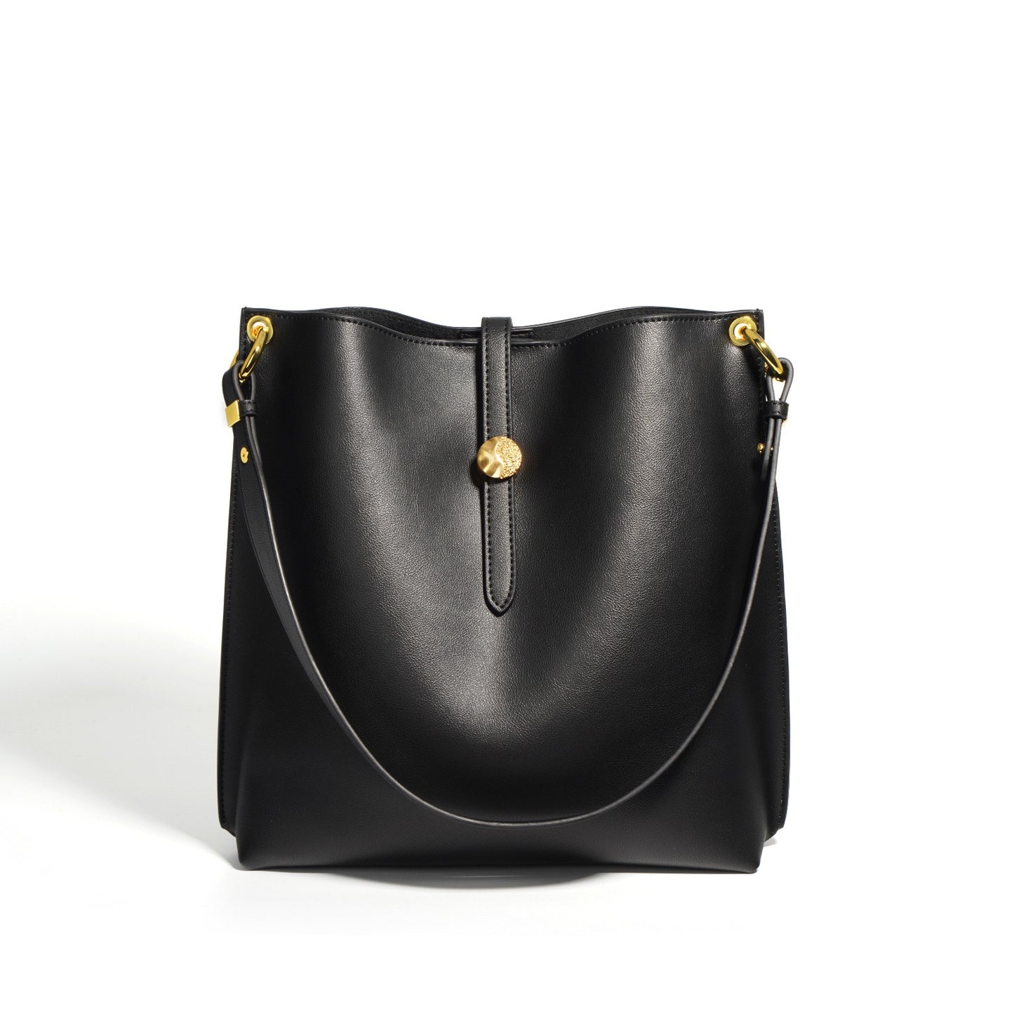 Damen-Eimertasche aus echtem Leder für den Pendler