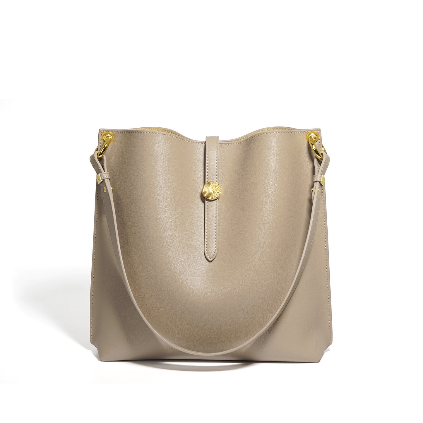 Damen-Eimertasche aus echtem Leder für den Pendler