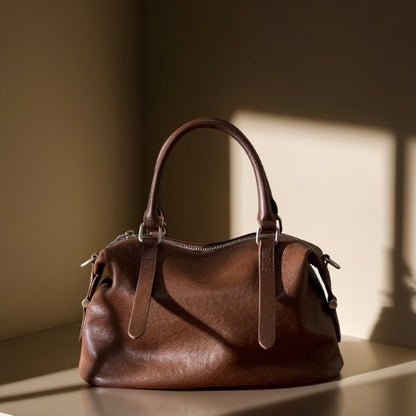 Top-Grain-Leder Vintage Fashion Kissen Handtasche Umhängetasche