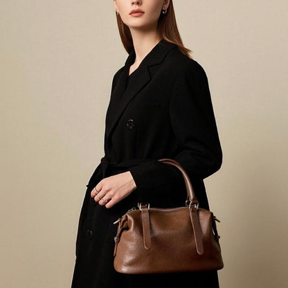 Top-Grain-Leder Vintage Fashion Kissen Handtasche Umhängetasche
