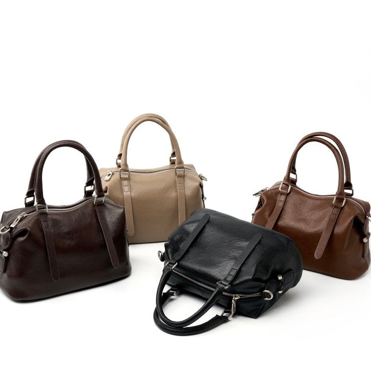 Top-Grain-Leder Vintage Fashion Kissen Handtasche Umhängetasche