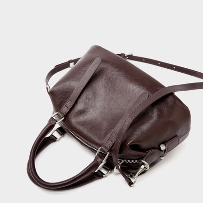 Top-Grain-Leder Vintage Fashion Kissen Handtasche Umhängetasche
