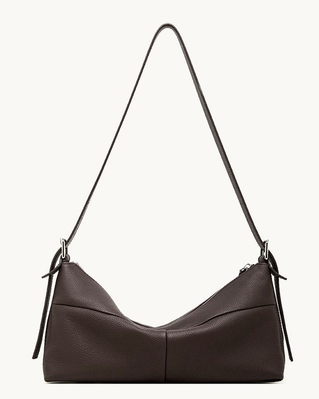 Die Origami Asymmetrische Echtledertasche – Vielseitige 2-Wege-Tragbare Schultertasche