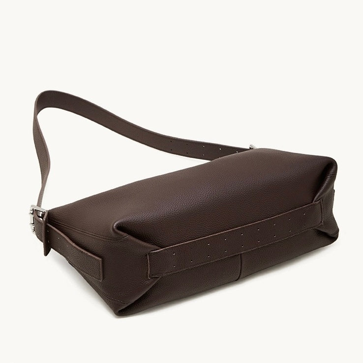 Die Origami Asymmetrische Echtledertasche – Vielseitige 2-Wege-Tragbare Schultertasche