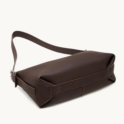 Die Origami Asymmetrische Echtledertasche – Vielseitige 2-Wege-Tragbare Schultertasche