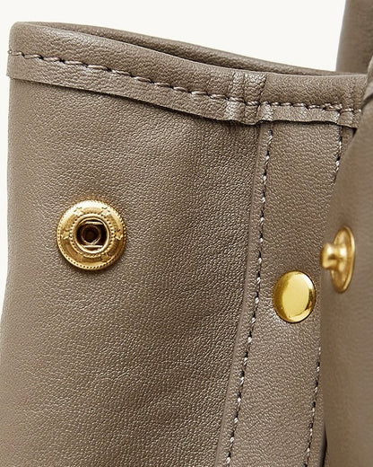 Vintage Genuine Leather Bag with Versatile 2-Way Carry - Classic Work Satchel