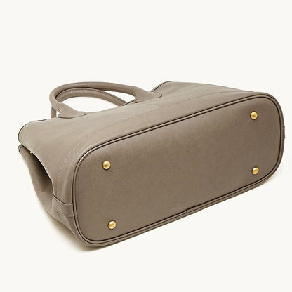 Vintage Genuine Leather Bag with Versatile 2-Way Carry - Classic Work Satchel